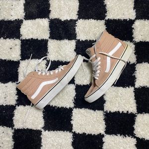 Pink blush Vans classic high top